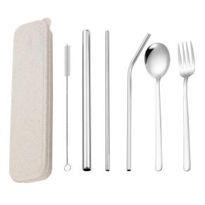  Stainless Steel Utensils with Case Set of 6