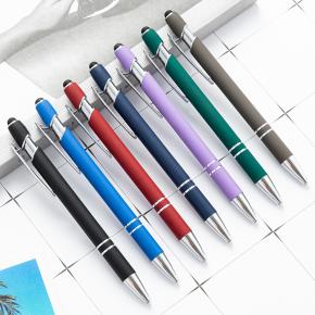 Metal Ballpoint Pen with Stylus Tip Black Ink