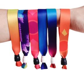 Full Color Dye-Sublimated Polyester Adjustable Wristband