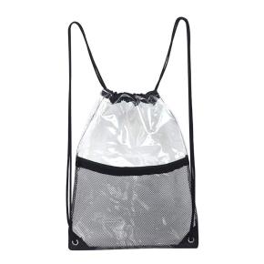 Clear Drawstring Backpack With Front Pocket