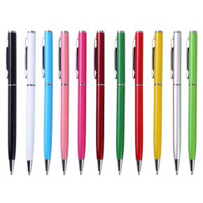 Metal Retractable Ballpoint Pen with Revolve Open Stylus Pens in Black ink